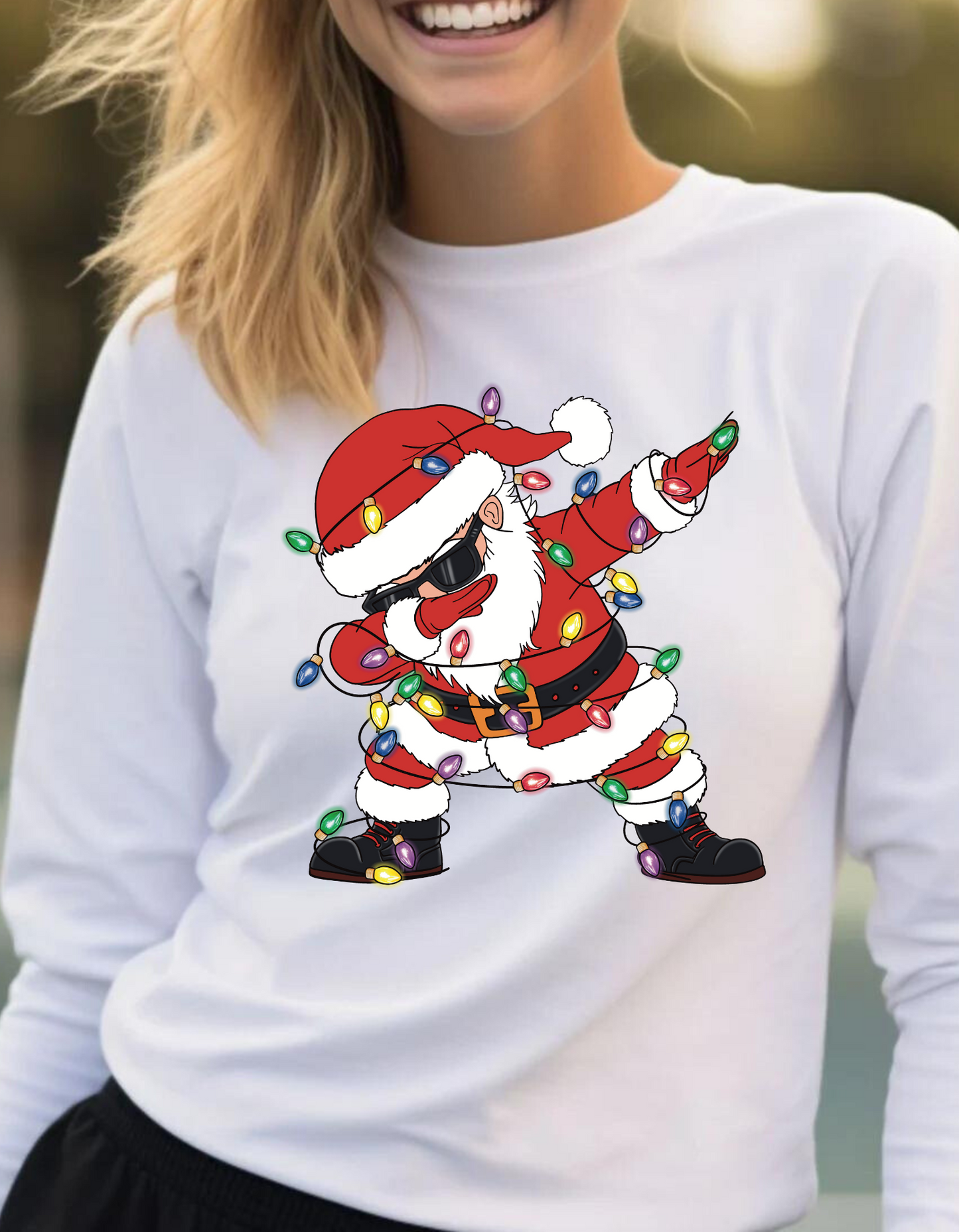 Dabbing Christmas Santa | Holiday Sweatshirt/LS T- Shirt!