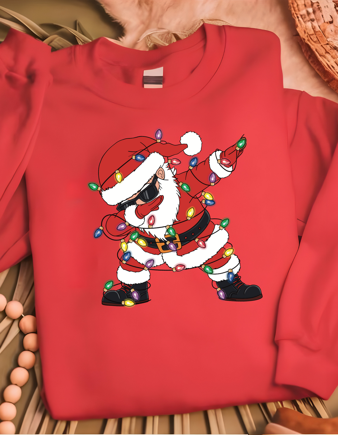 Funny Dabbing Santa Christmas Crewneck – Ugly Sweater Party Favorite Dabbing Christmas Santa!