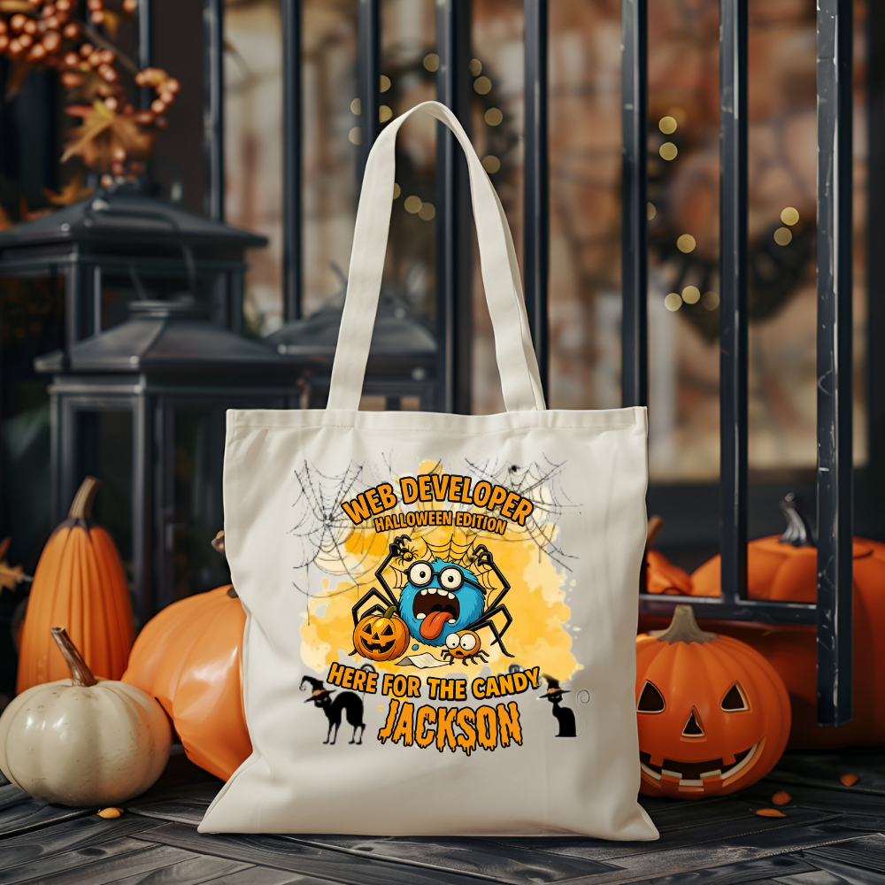 Funny Cute, Personalize Youth Halloween graphic T-Shirt| Tote Bag