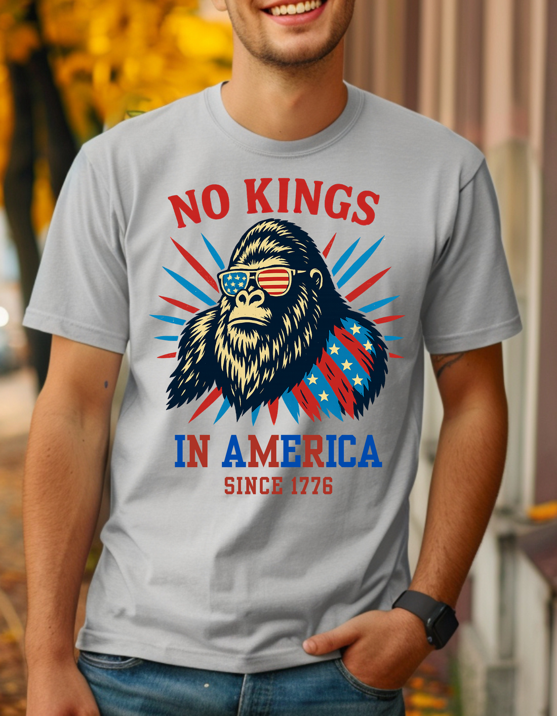 No Kings in USA Shirt, July 4th No Kings Since 1776 T- Shirt!