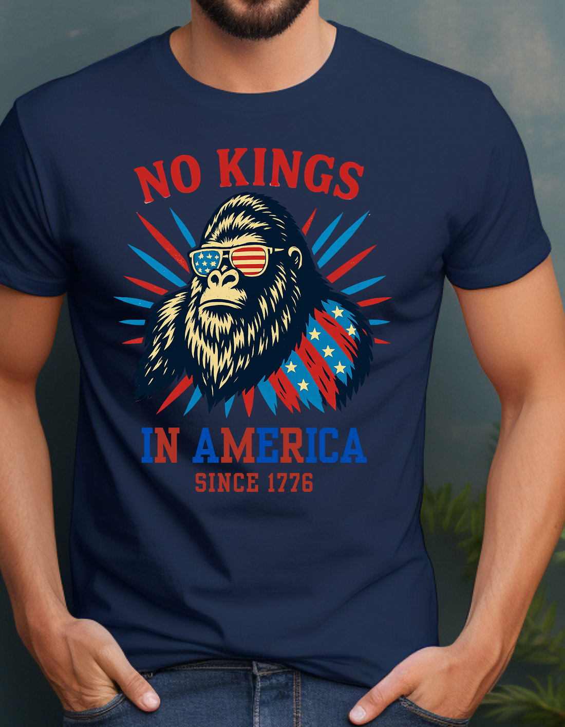 No Kings in USA Shirt, July 4th No Kings Since 1776 T- Shirt!