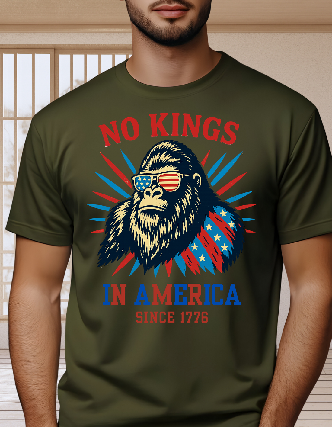 No Kings in USA Shirt, July 4th No Kings Since 1776 T- Shirt!