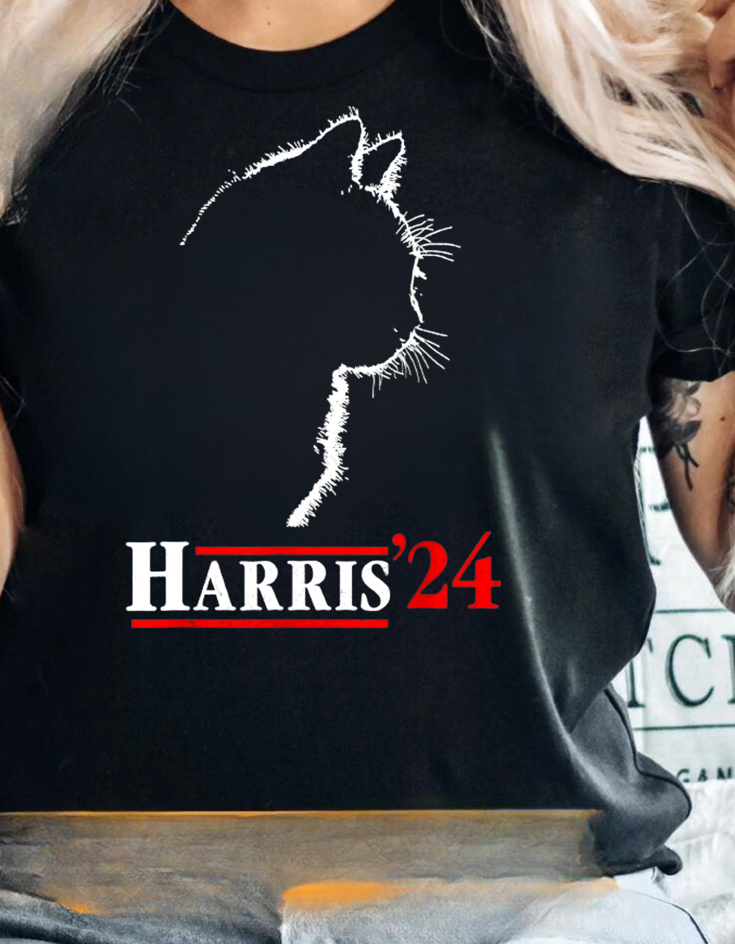 Cat Ladies for Harris Short Sleeve T-Shirt!