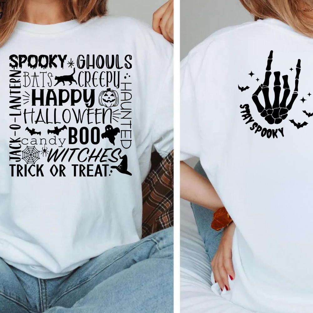 Spooky, Ghouls Halloween Short Sleeve T-Shirt