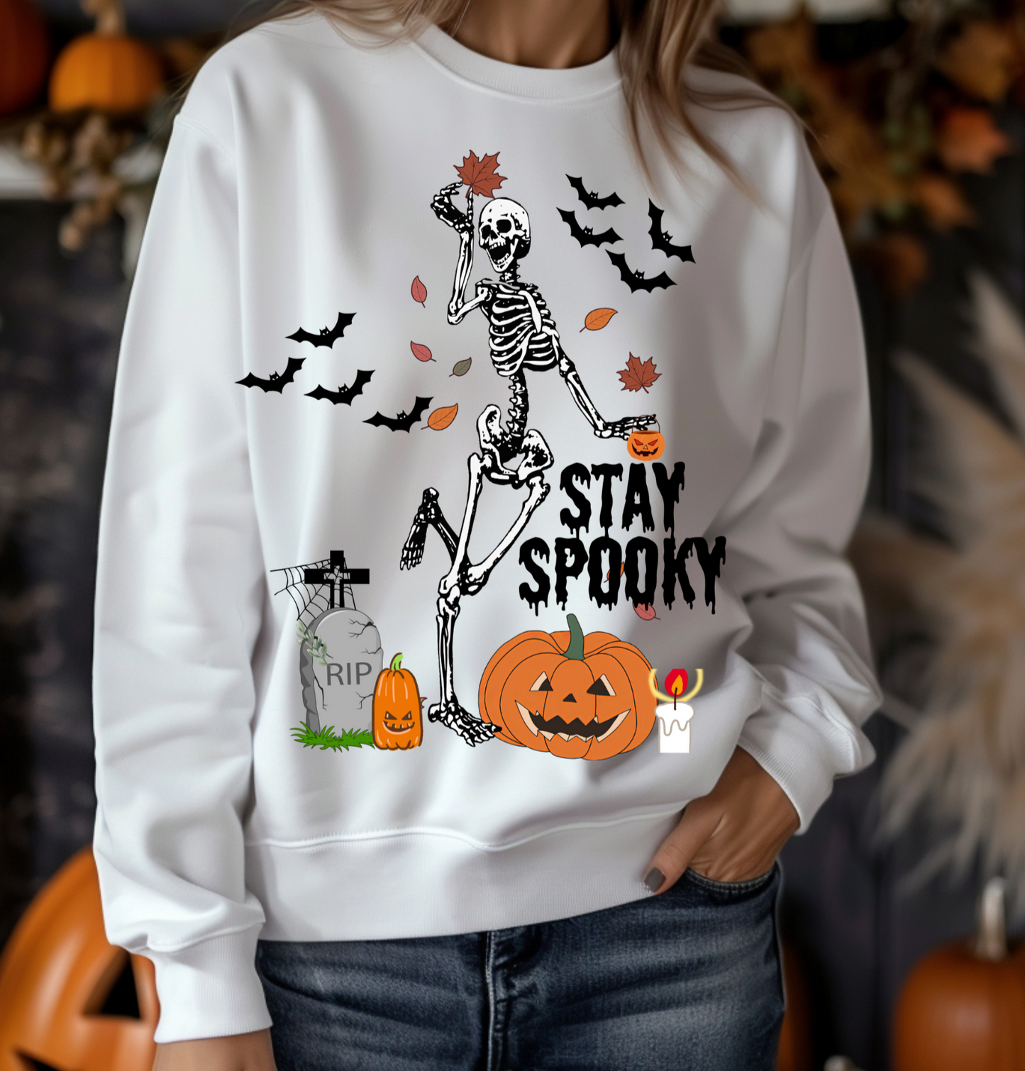 Halloween "Stay Spooky" Pullover Sweatshirt!