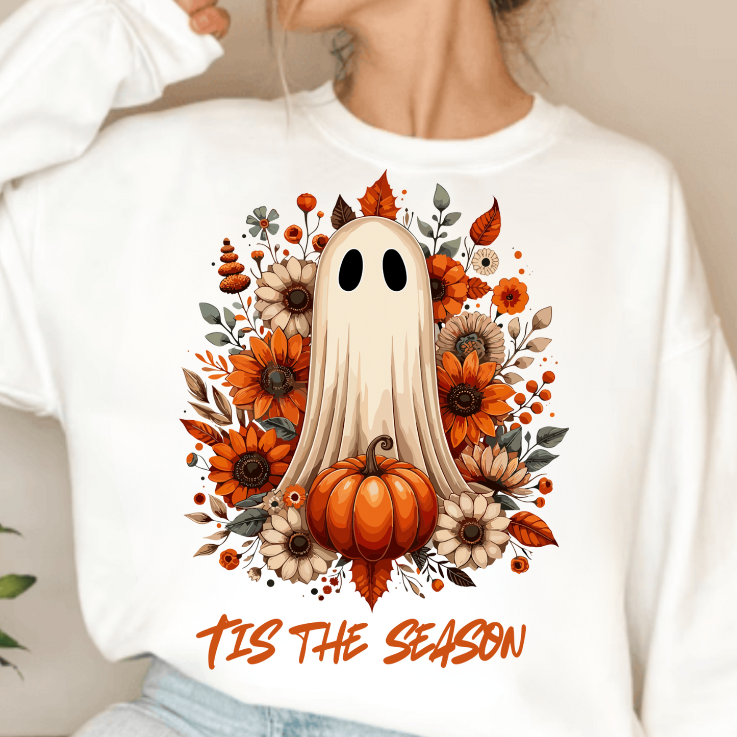 Floral Ghost Halloween Shirt, Flower Halloween Shirt!