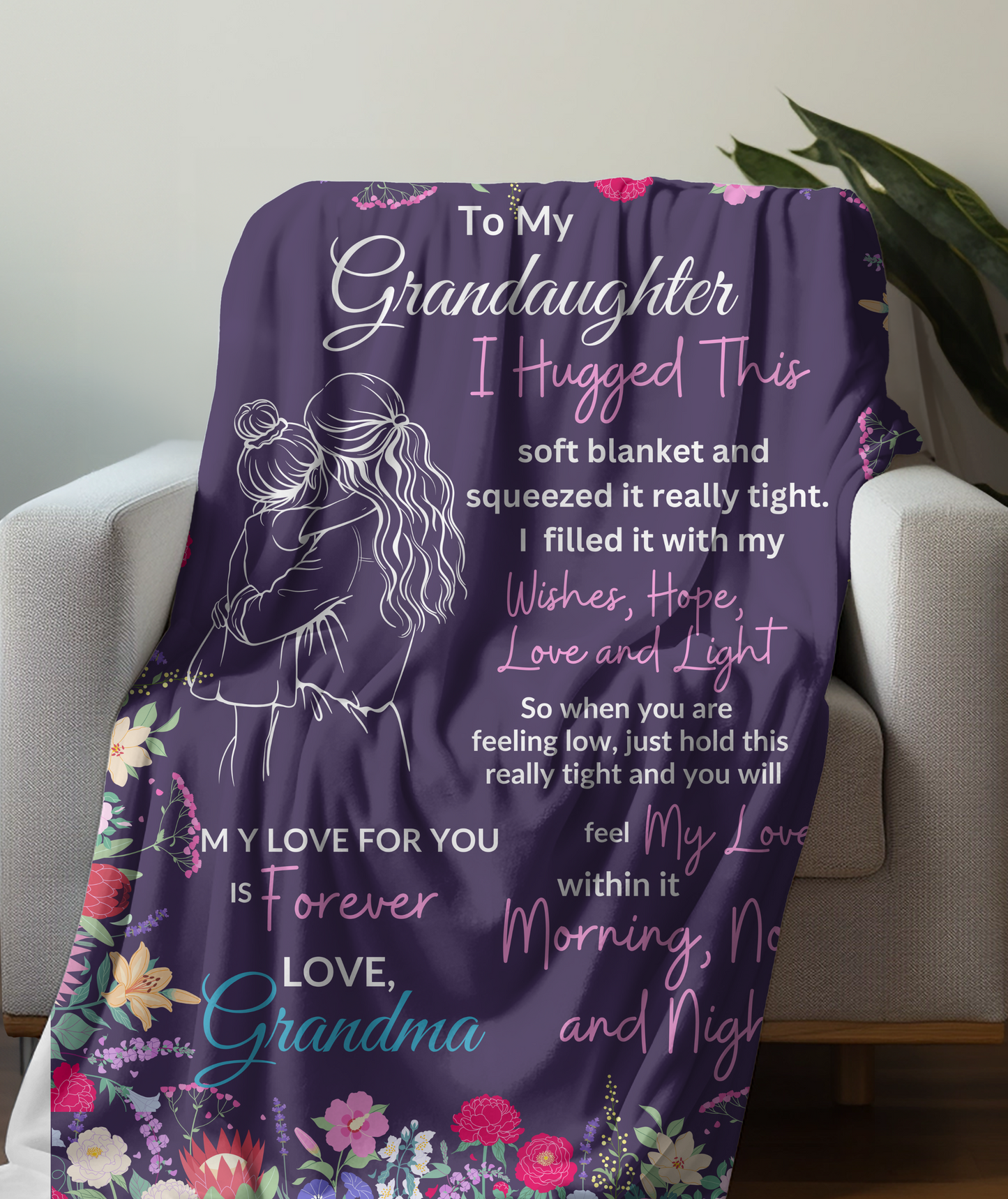 Granddaughter's Gift - Sweet Words Blanket