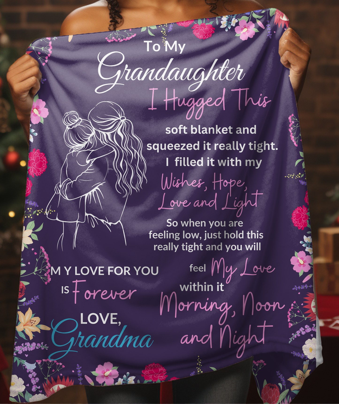 Granddaughter's Gift - Sweet Words Blanket