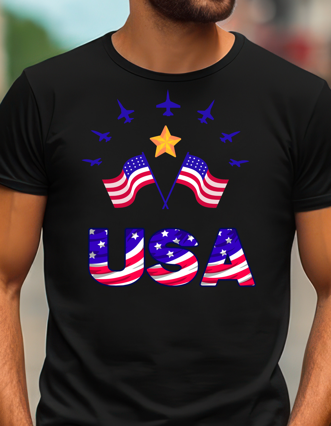 American Flag Shirts, 4th of July Short Sleeve | Patriotic T-Shirt