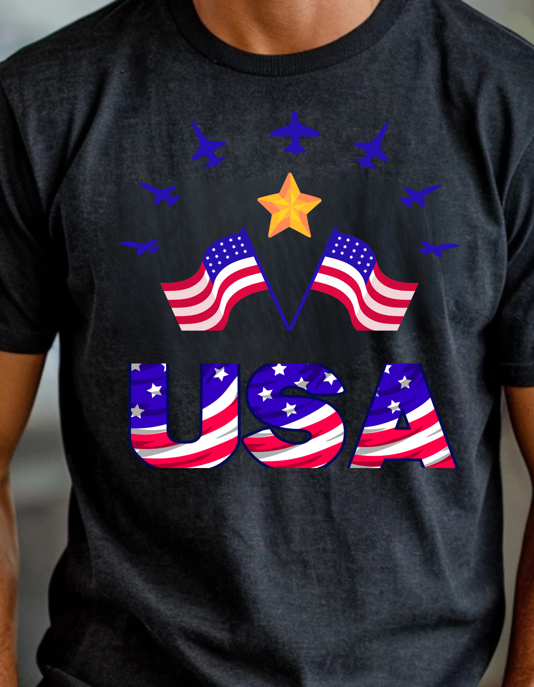 American Flag Shirts, 4th of July Short Sleeve | Patriotic T-Shirt