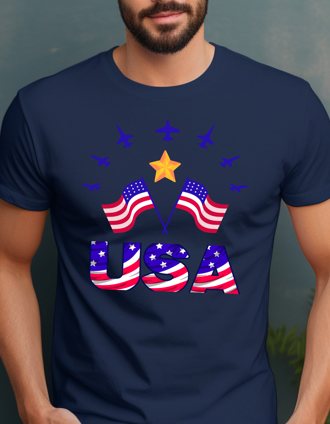 American Flag Shirts, 4th of July Short Sleeve | Patriotic T-Shirt