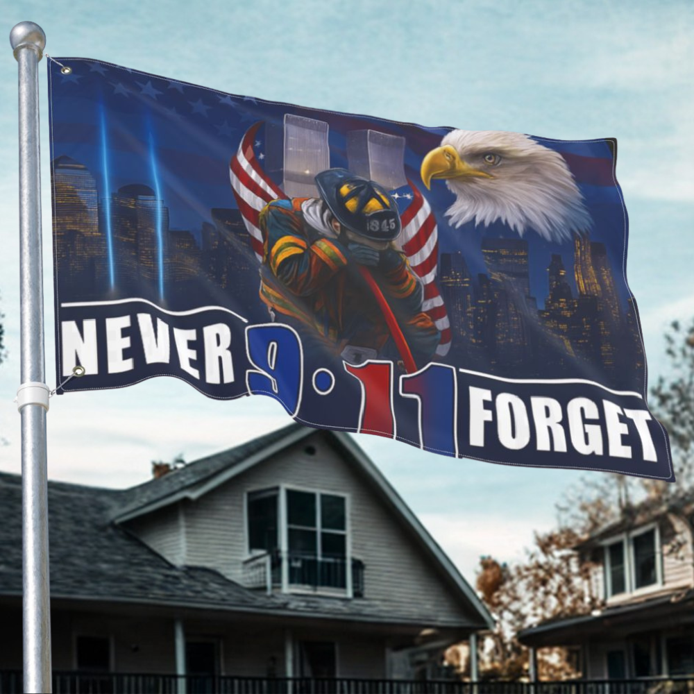 Patriotic Double-Sided House Flag | "Some Gave All"