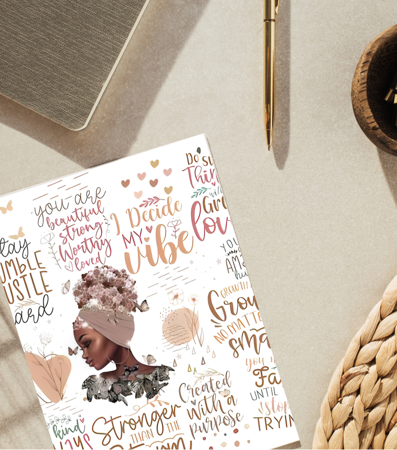 Affirmation Hard Cover, Journal, Coworker Gift, Mentor Gift, Christmas Gift Journal - Ruled Line