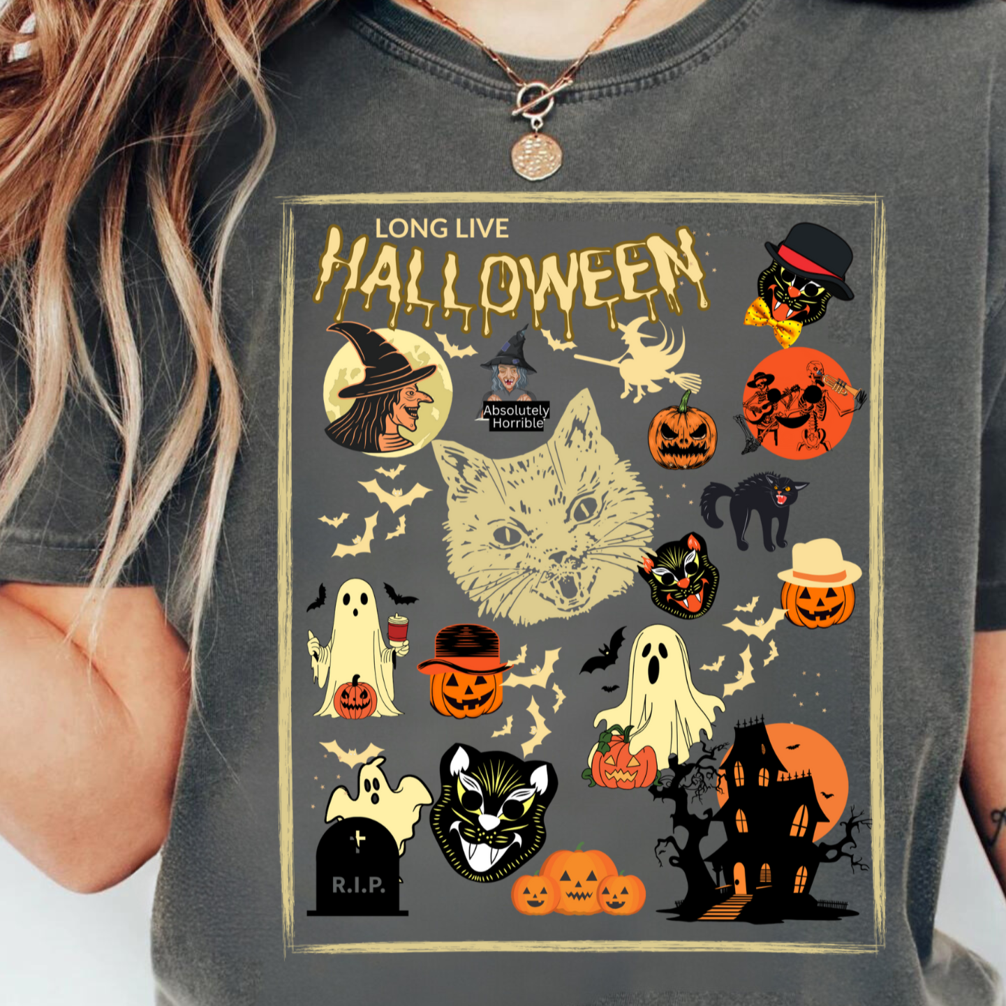 Retro Halloween T-Shirt, Long Live Halloween!