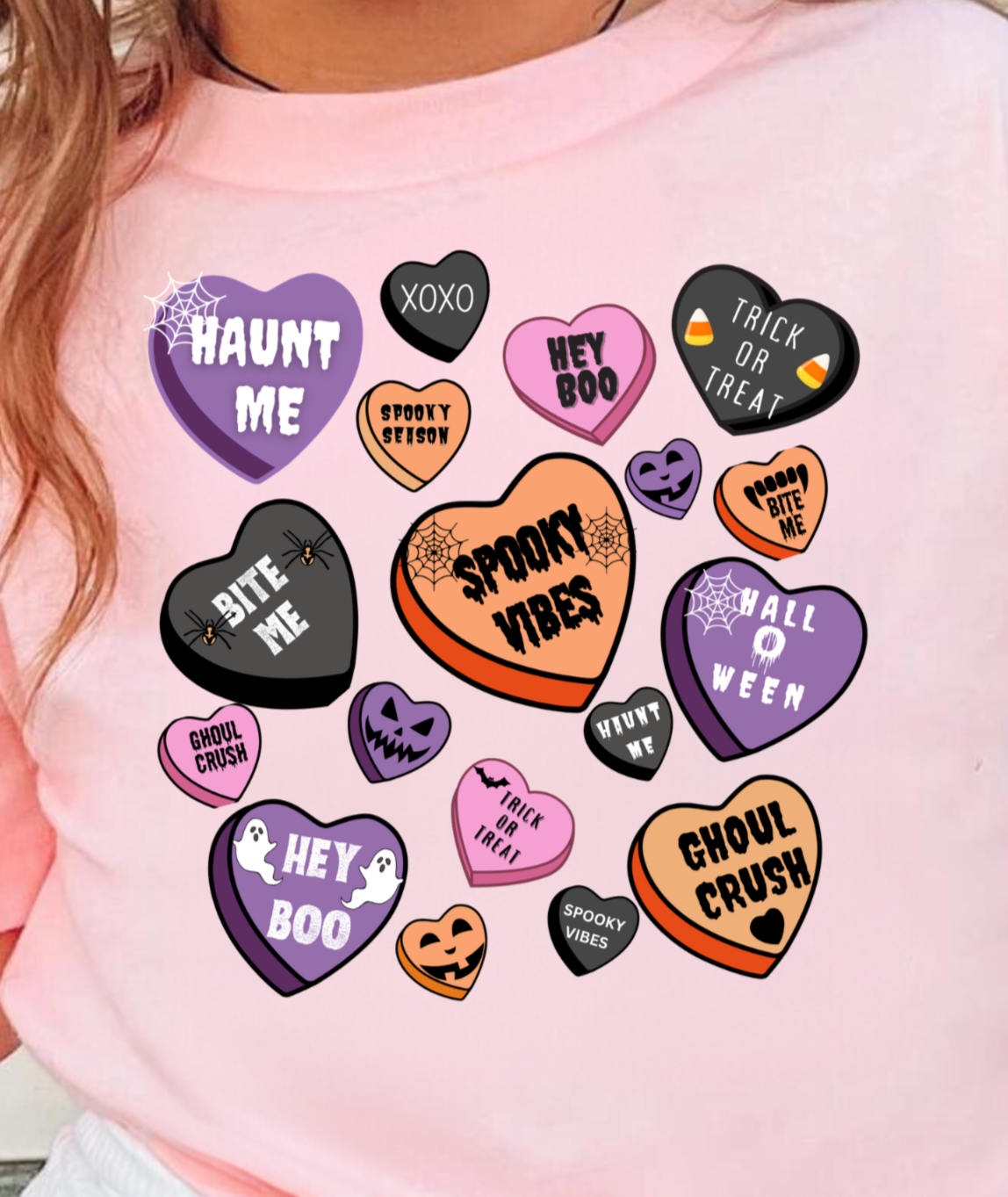 Cute Youth Halloween Heart T-Shirt | Great Gift for Halloween!