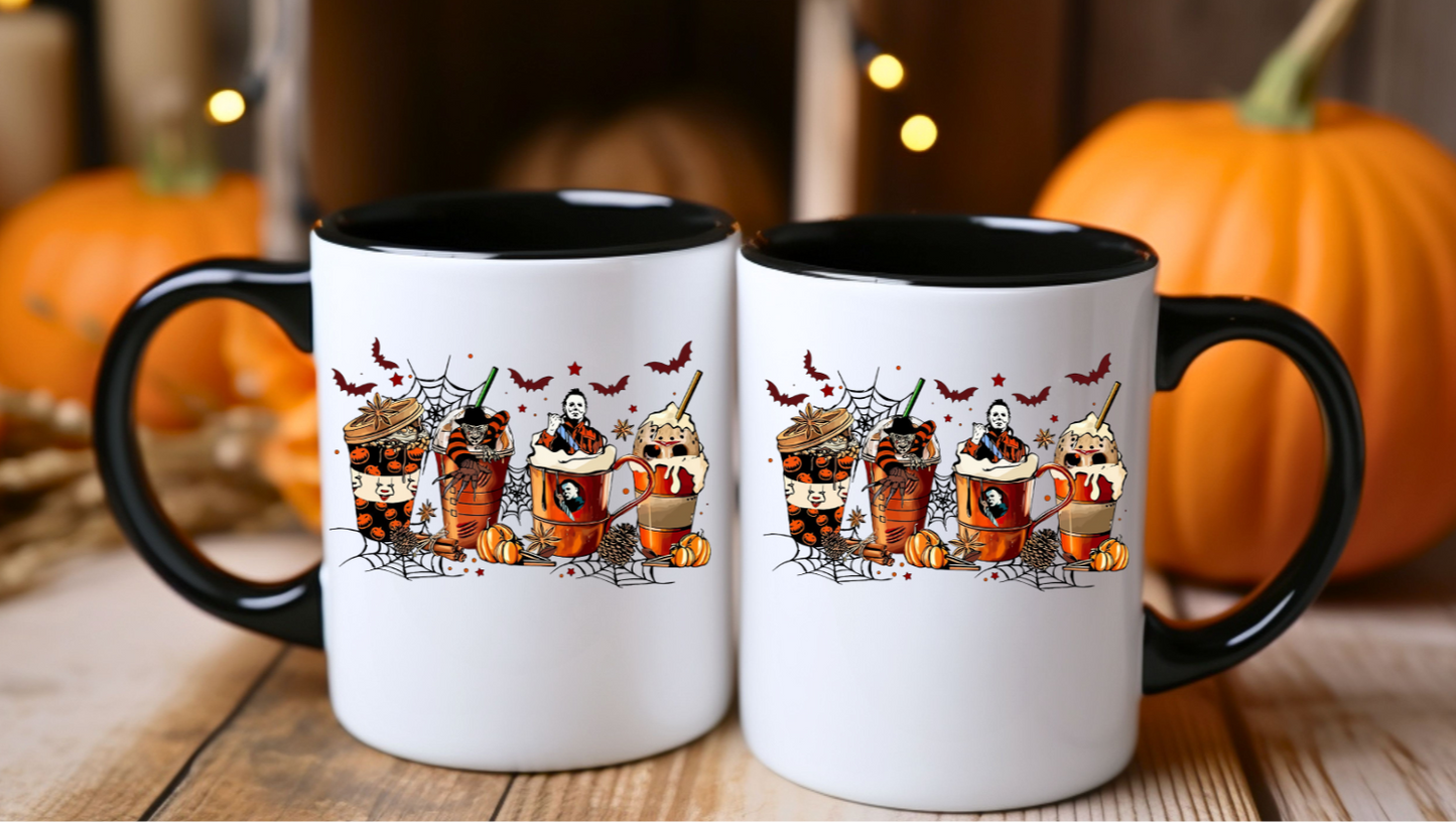 11oz Accent Halloween Mug,Horror Movie Mug!