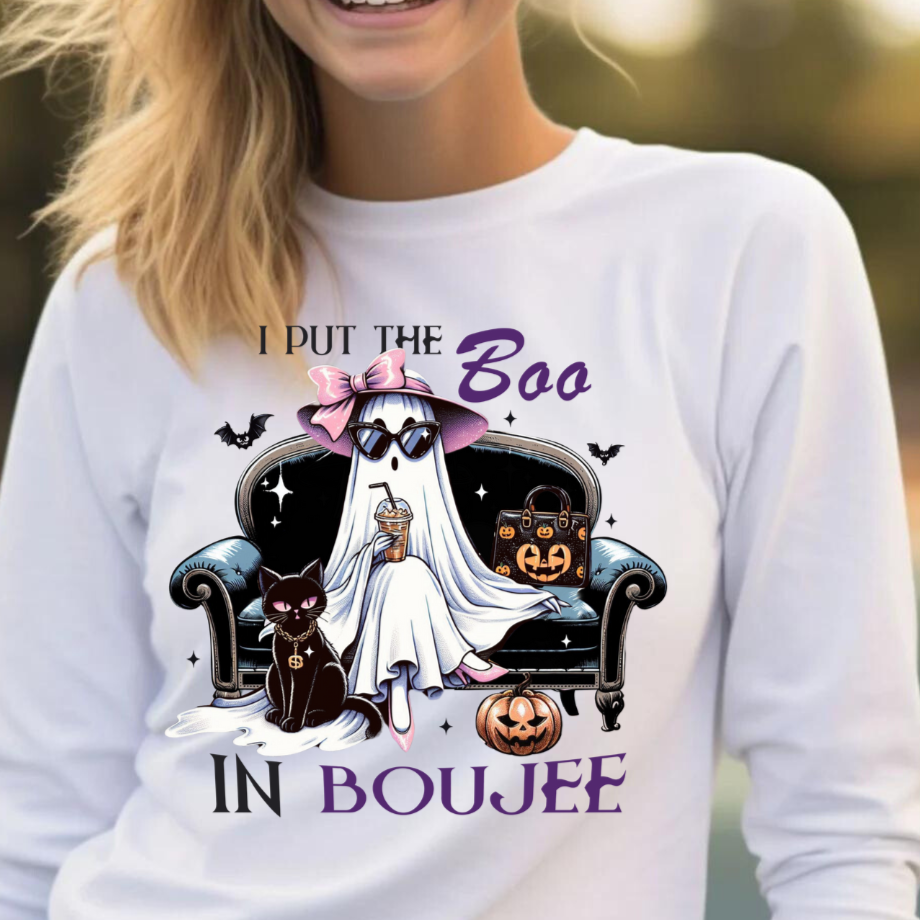 Halloween Funny "Boujee" Long Sleeve T-Shirt!