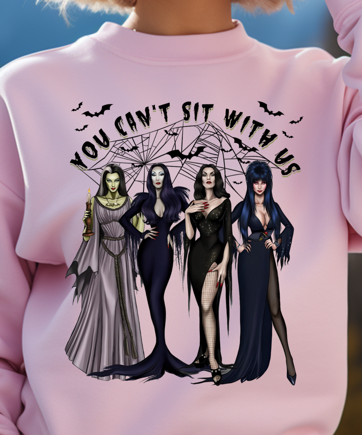 Halloween Witches "You Can't Sit With Us" Pullover Sweatshirt/T-Shirt