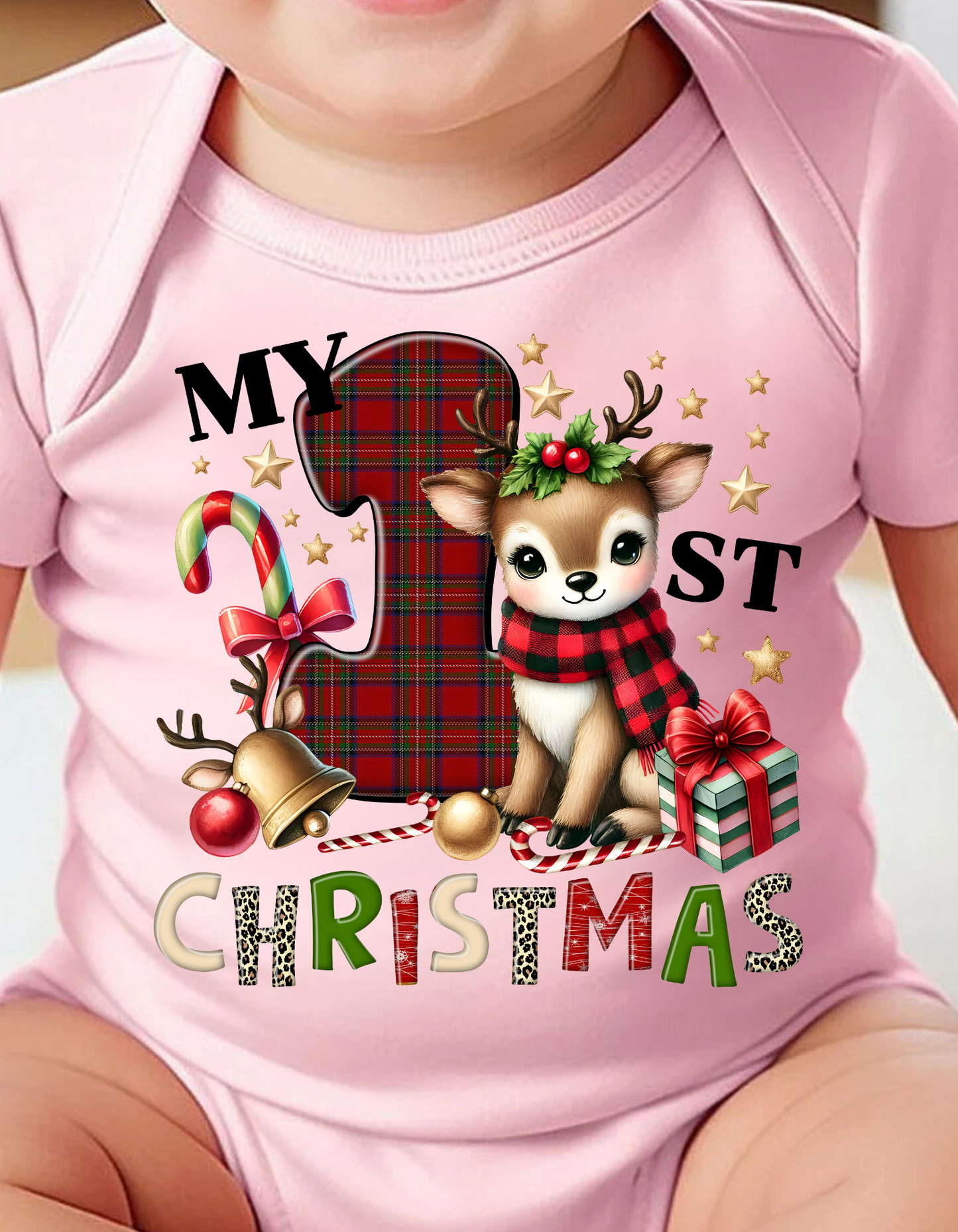 "My 1st Christmas" Infant/Toddler Holiday Apparel | Great Gifts!