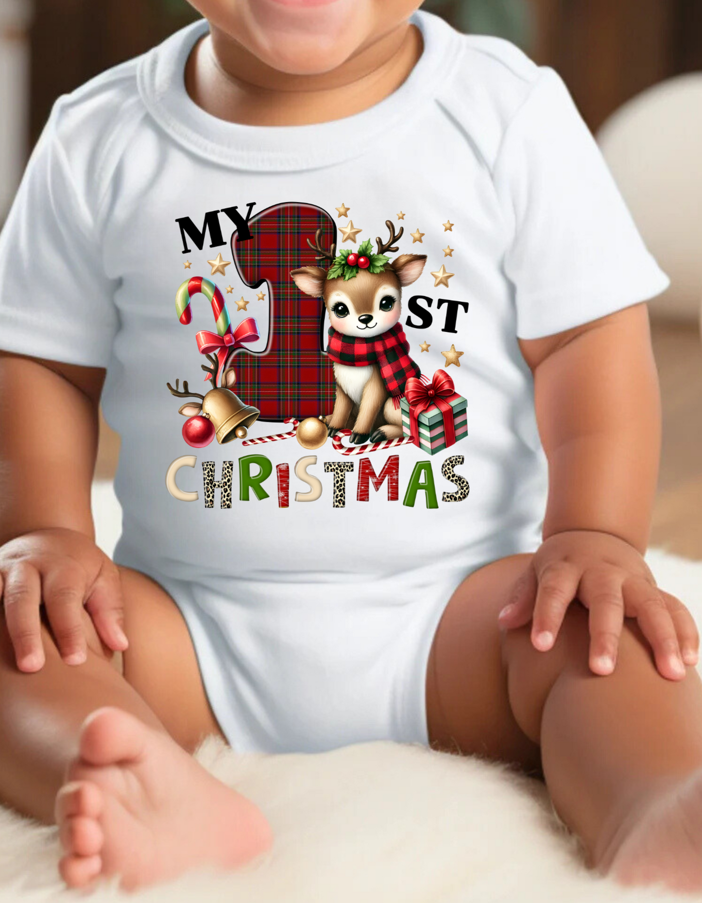 "My 1st Christmas" Infant/Toddler Holiday Apparel | Great Gifts!