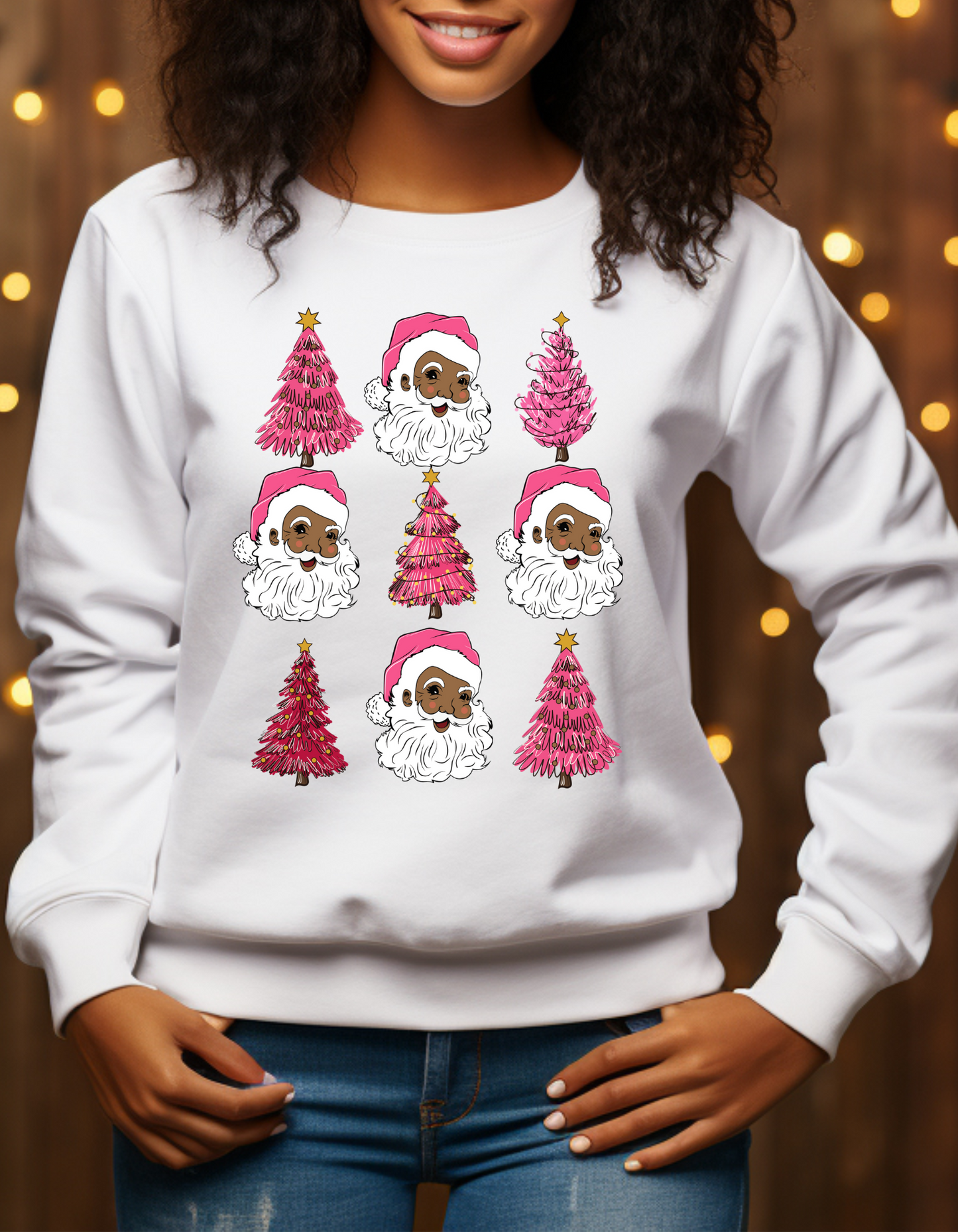 Christmas Santa Trees Holiday Apparel Shirt