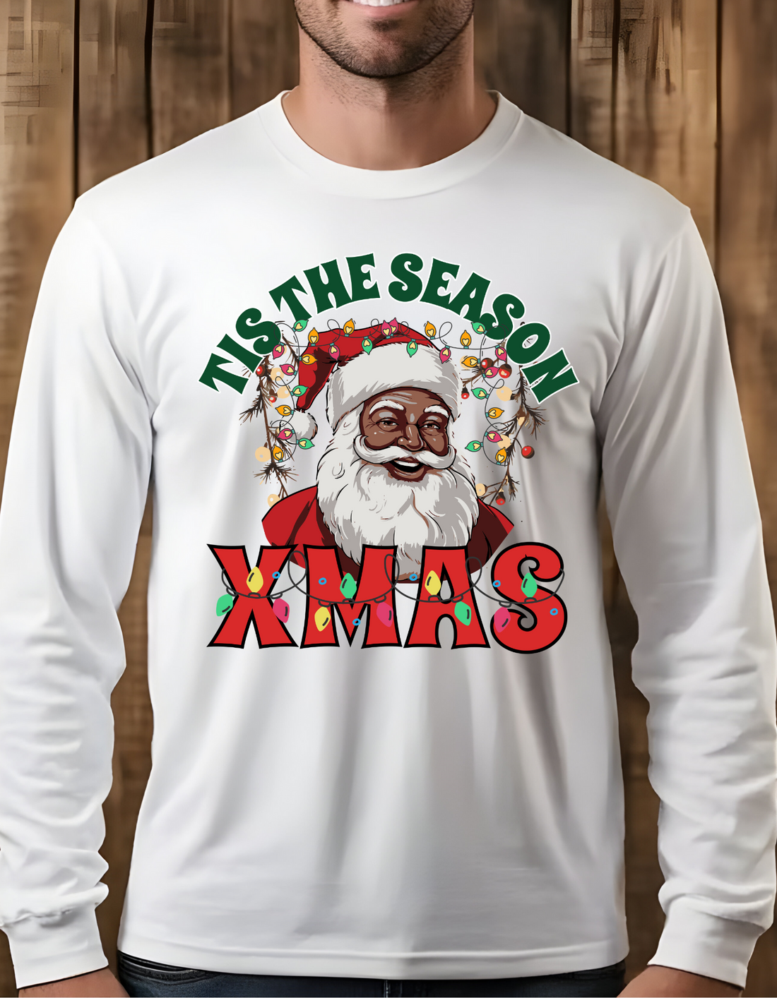Christmas Santa "Tis the Season" Holiday Sweatshirt
