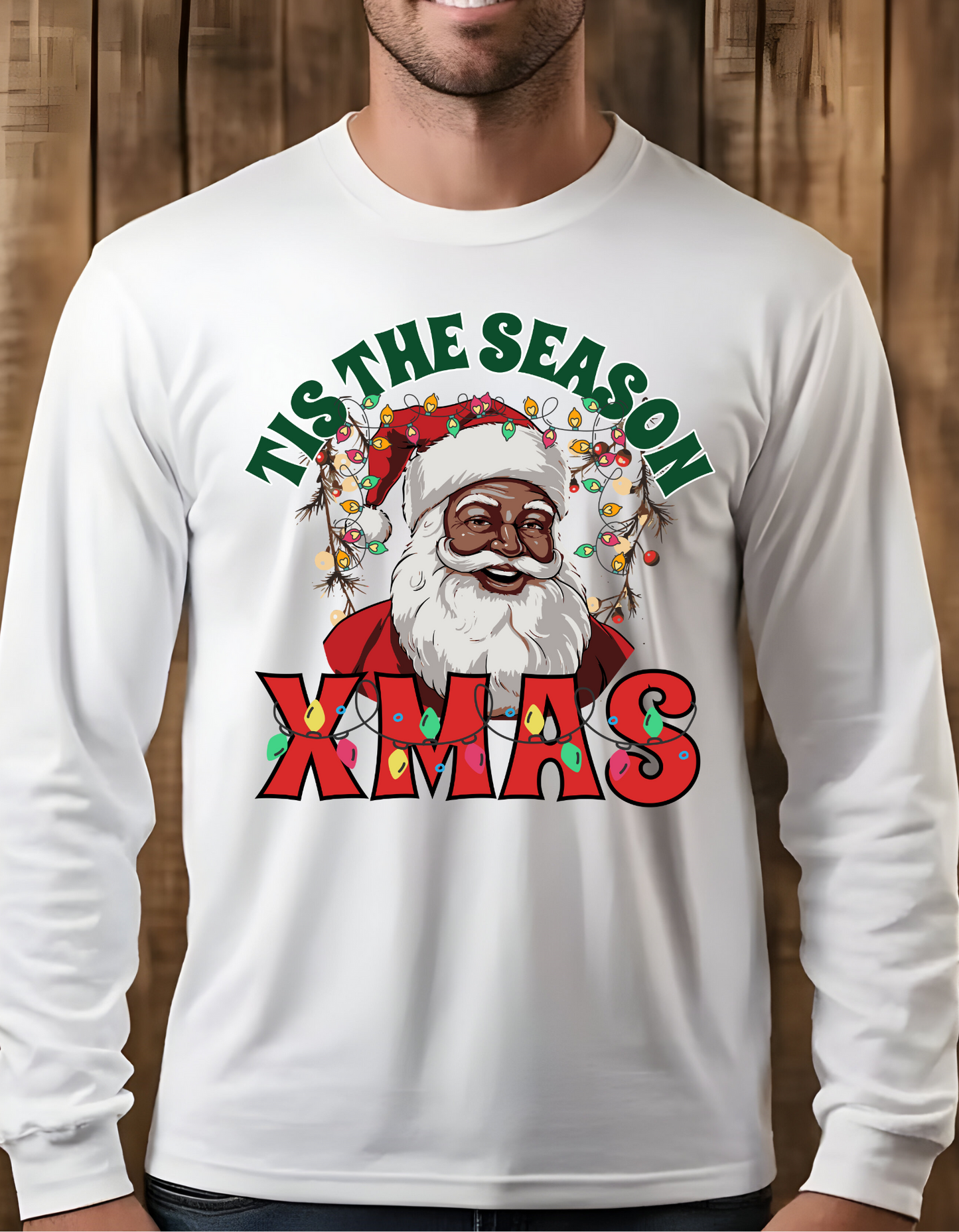 Christmas Santa "Tis the Season" Holiday Sweatshirt