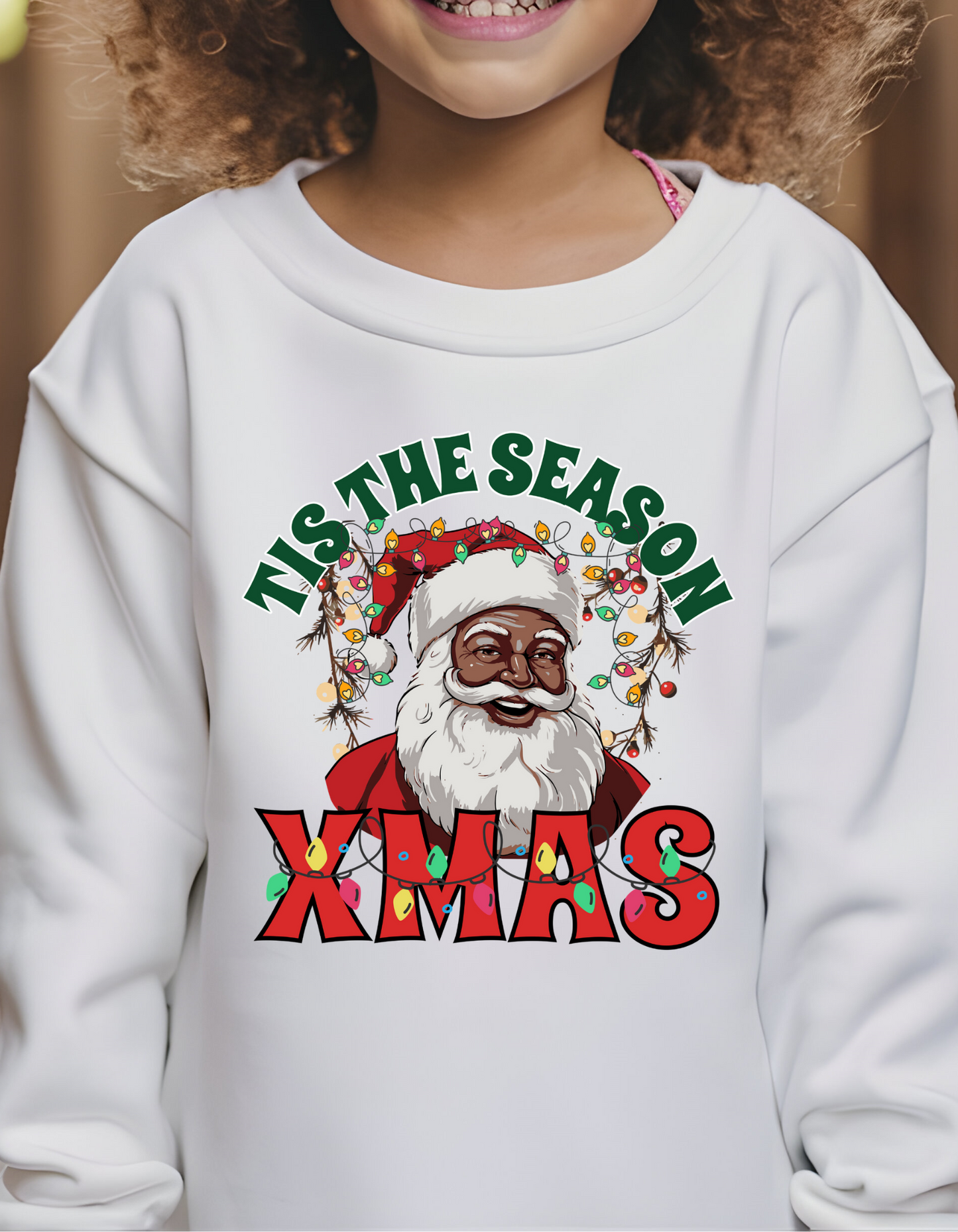 Christmas Santa "Tis the Season" Holiday Sweatshirt