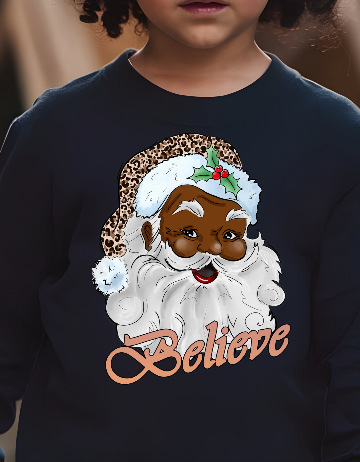 Christmas Santa "Believe" Holiday Sweatshirt