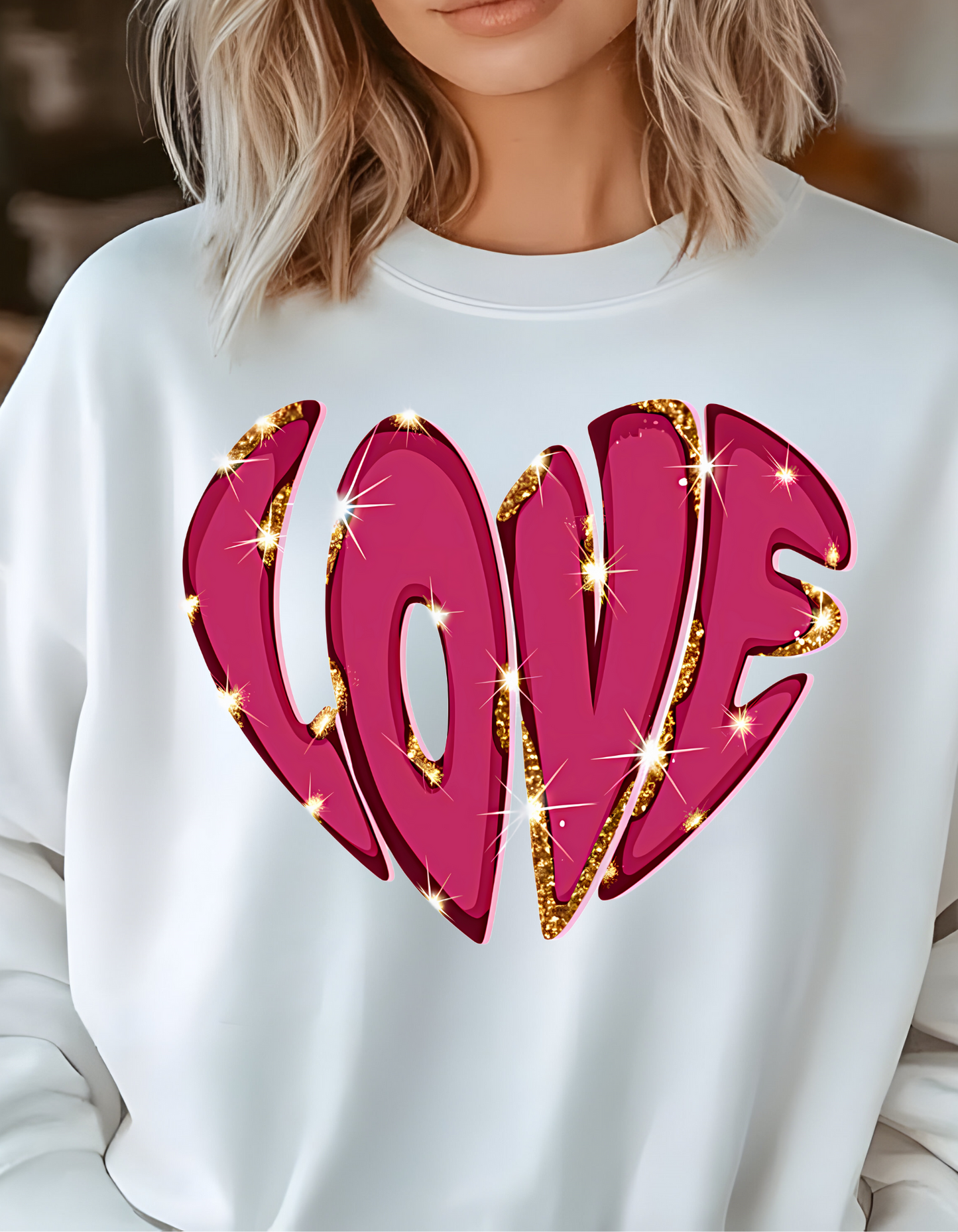 Valentine "LOVE" Pullover Sweatshirt |T Shirt for your loved one!