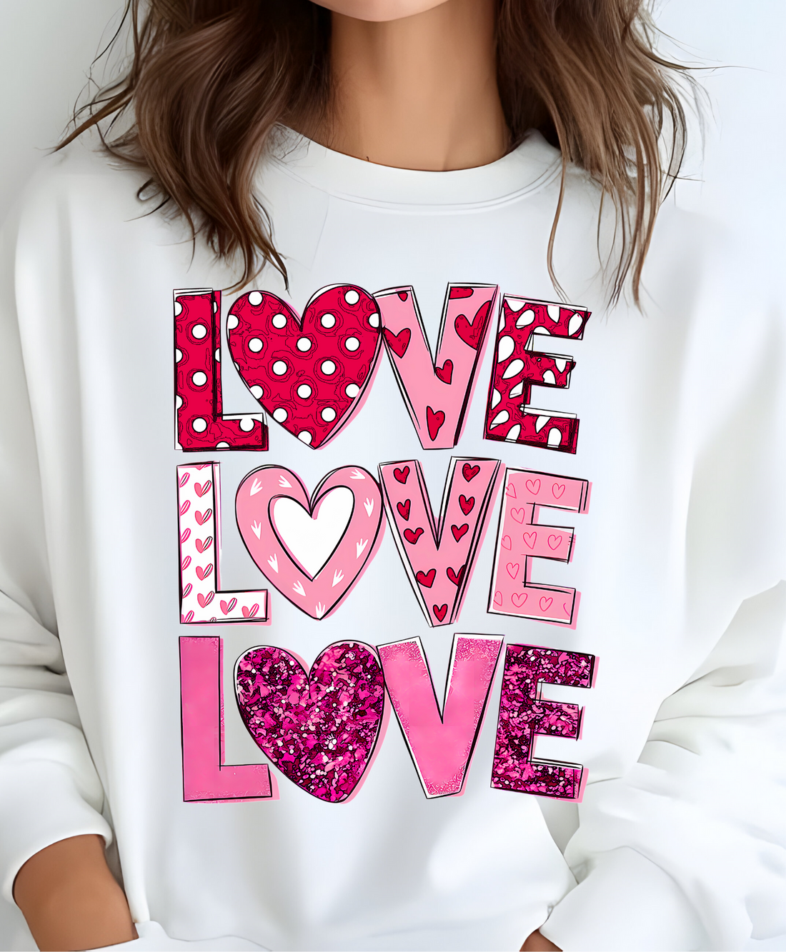 Valentine Season "LOVE" Pullover Sweatshirt for your Valentine!