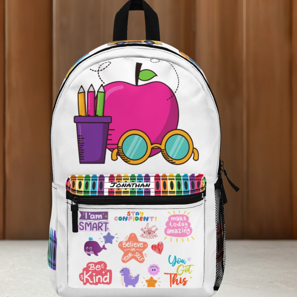 Personalized Kids School Apple for the Teacher Backpack | Lunch Bag