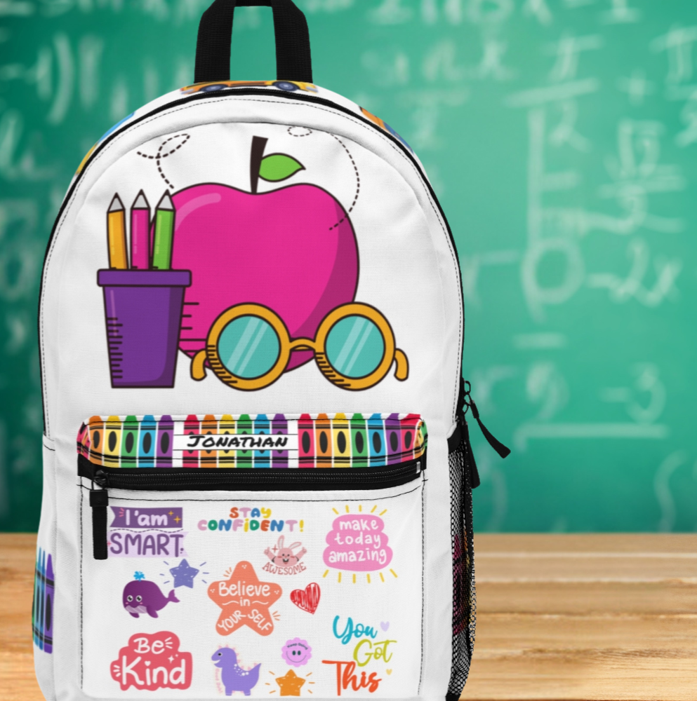 Personalized Kids School Apple for the Teacher Backpack | Lunch Bag