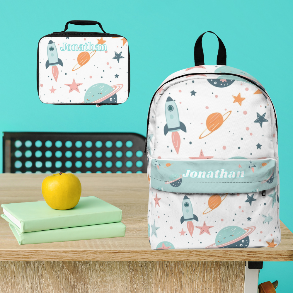 Personalize Back to School Kids Space Odessey Backpack