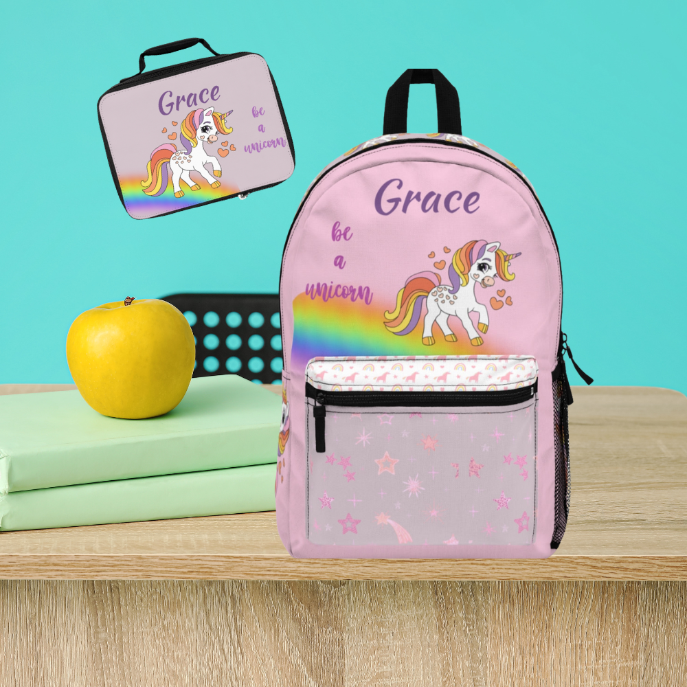 Personalize Back to School Unicorn Lover's Themed Backpack