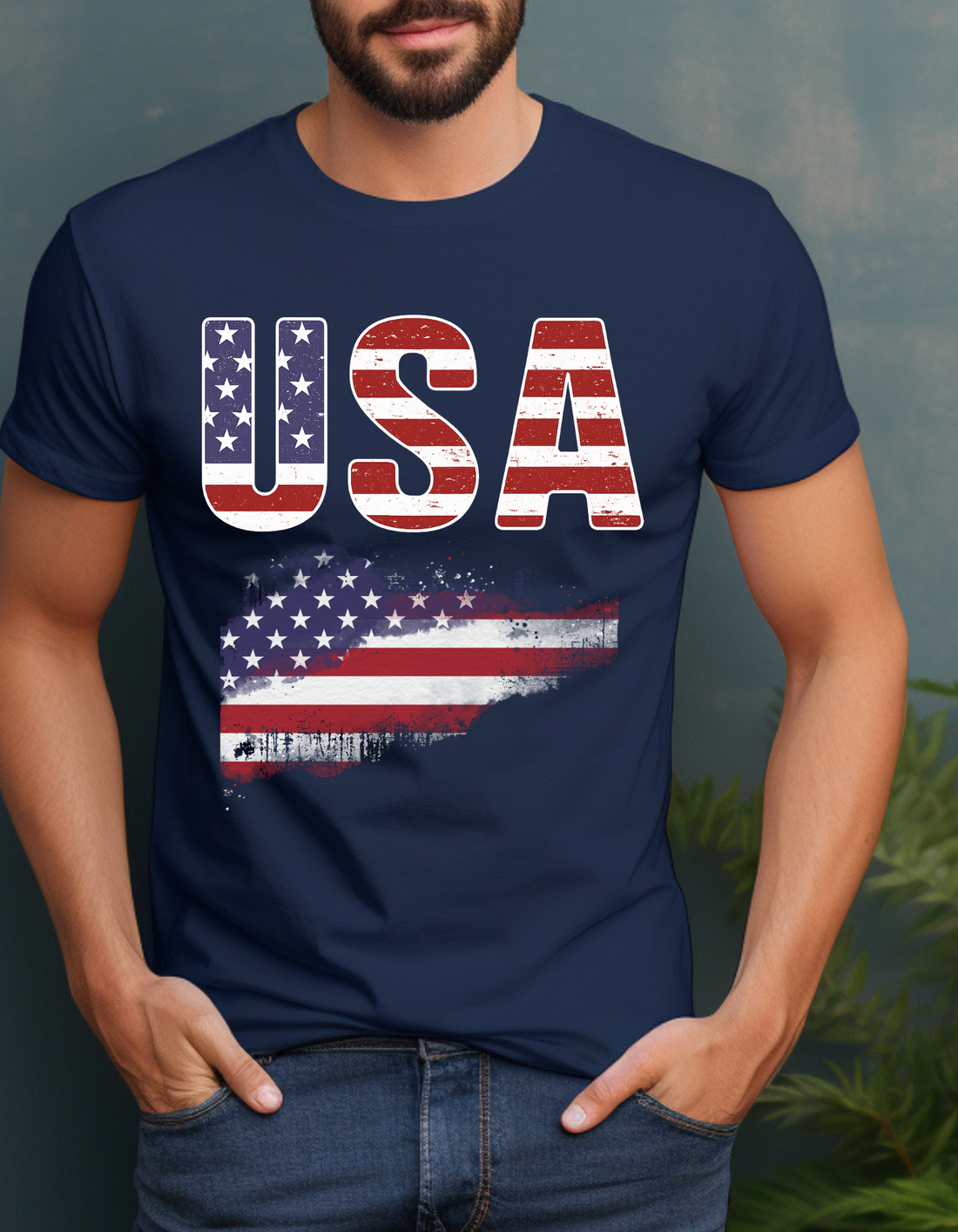 USA US Flag Patriotic 4th of July America T-Shirt