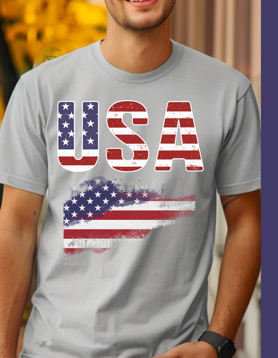 USA US Flag Patriotic 4th of July America T-Shirt