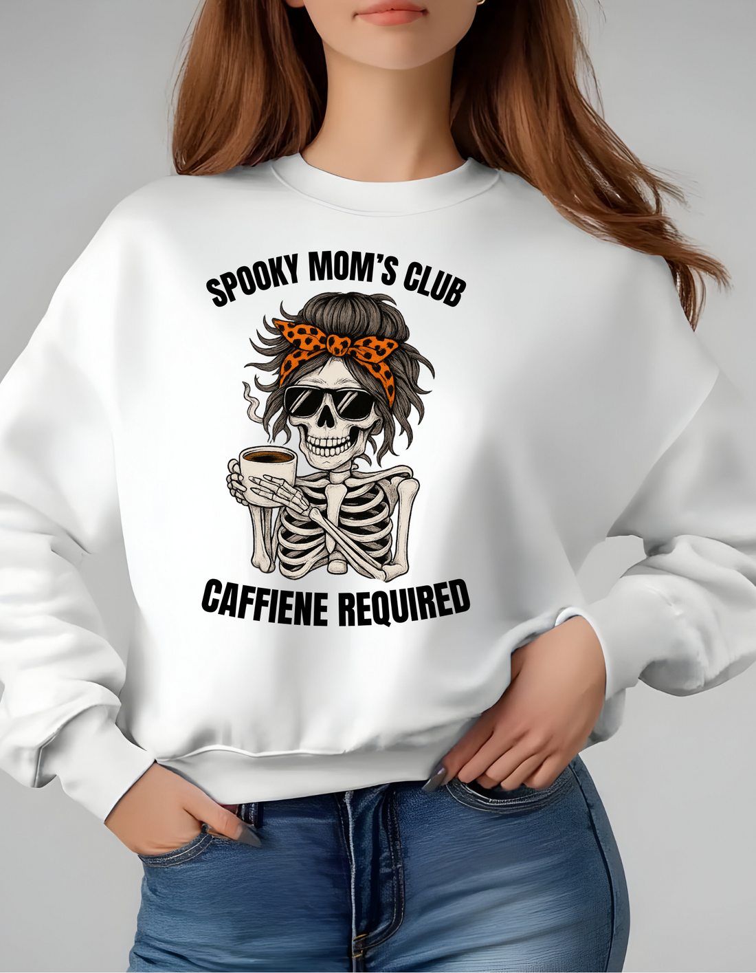 Spooky Mom's Club Sweatshirt - Cozy Halloween Wear