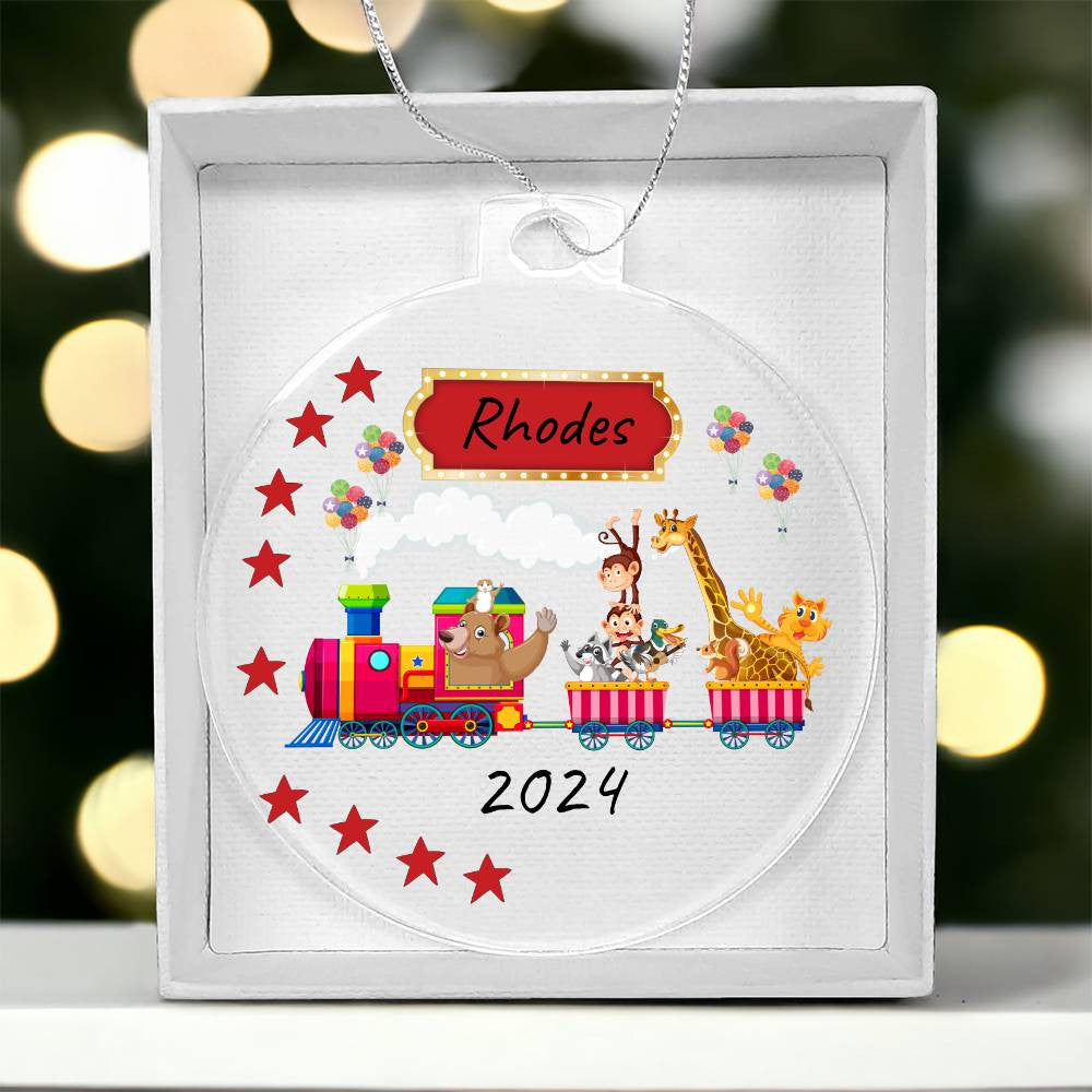 Personalized Kid's Fun Acrylic Hanging Ornament | Birthday | Holidays! Great Gift!