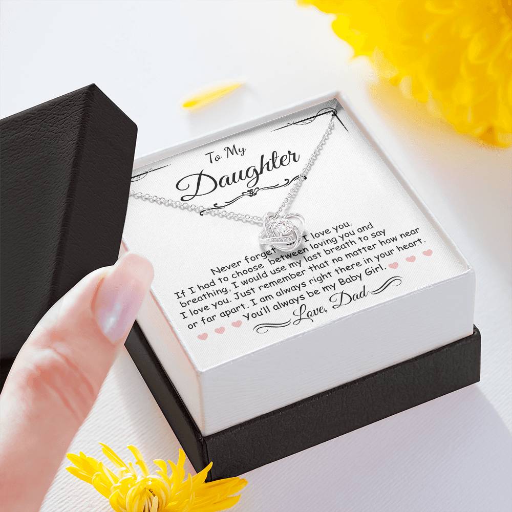 Beautiful Gift for Daughter From Dad/Sentimental Jewelry for Her, Elegant Gift Box