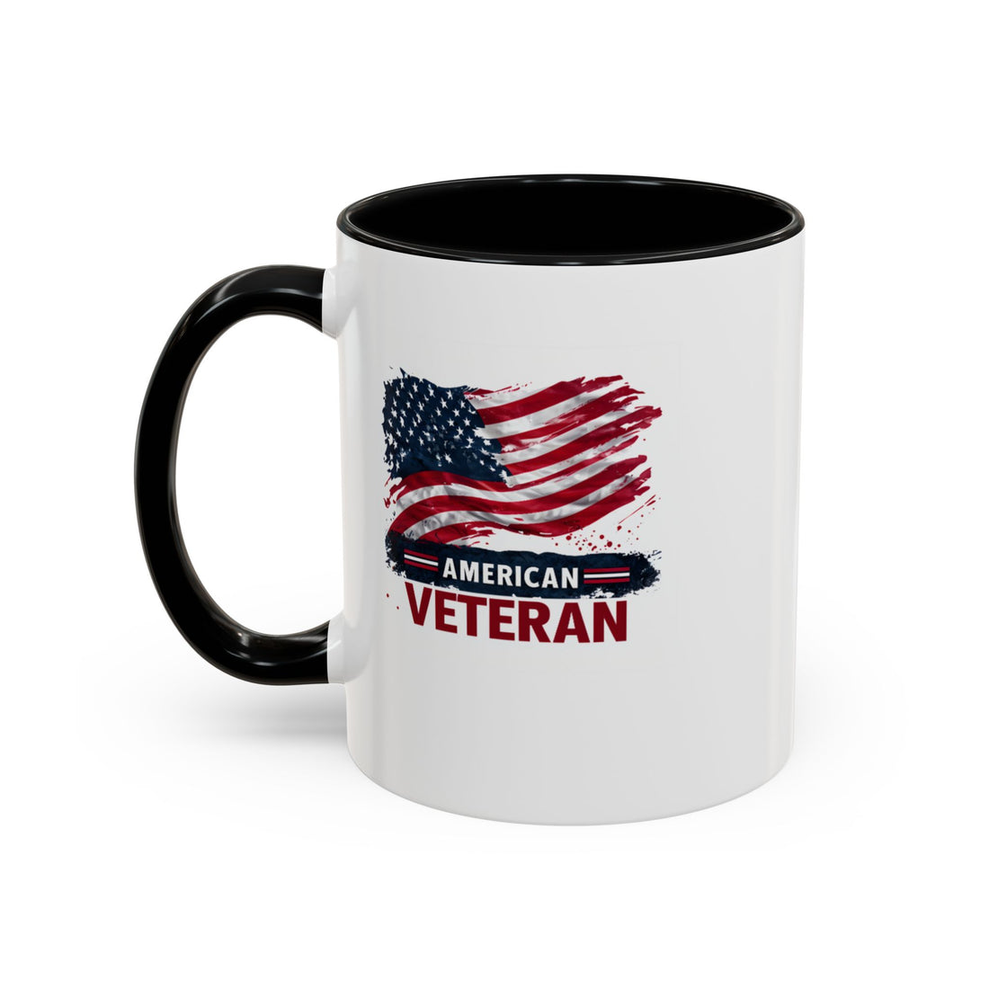 American Veteran Coffee Mug, Patriotic Gift for Veterans, USA Flag Cup, Military Appreciation, Ceramic Mug, Gift for Her