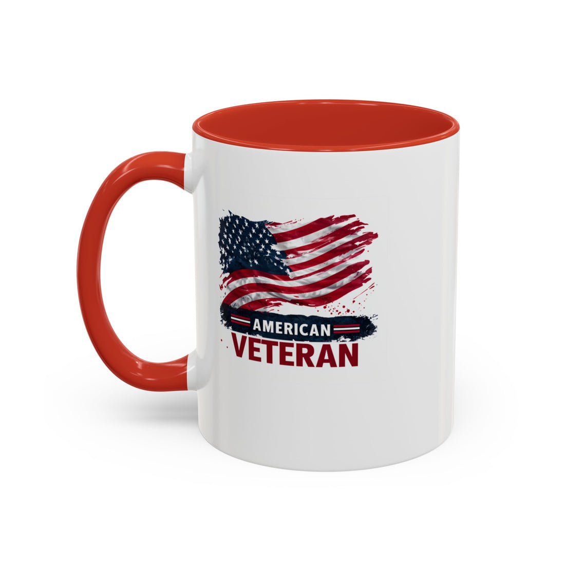 American Veteran Coffee Mug, Patriotic Gift for Veterans, USA Flag Cup, Military Appreciation, Ceramic Mug, Gift for Her