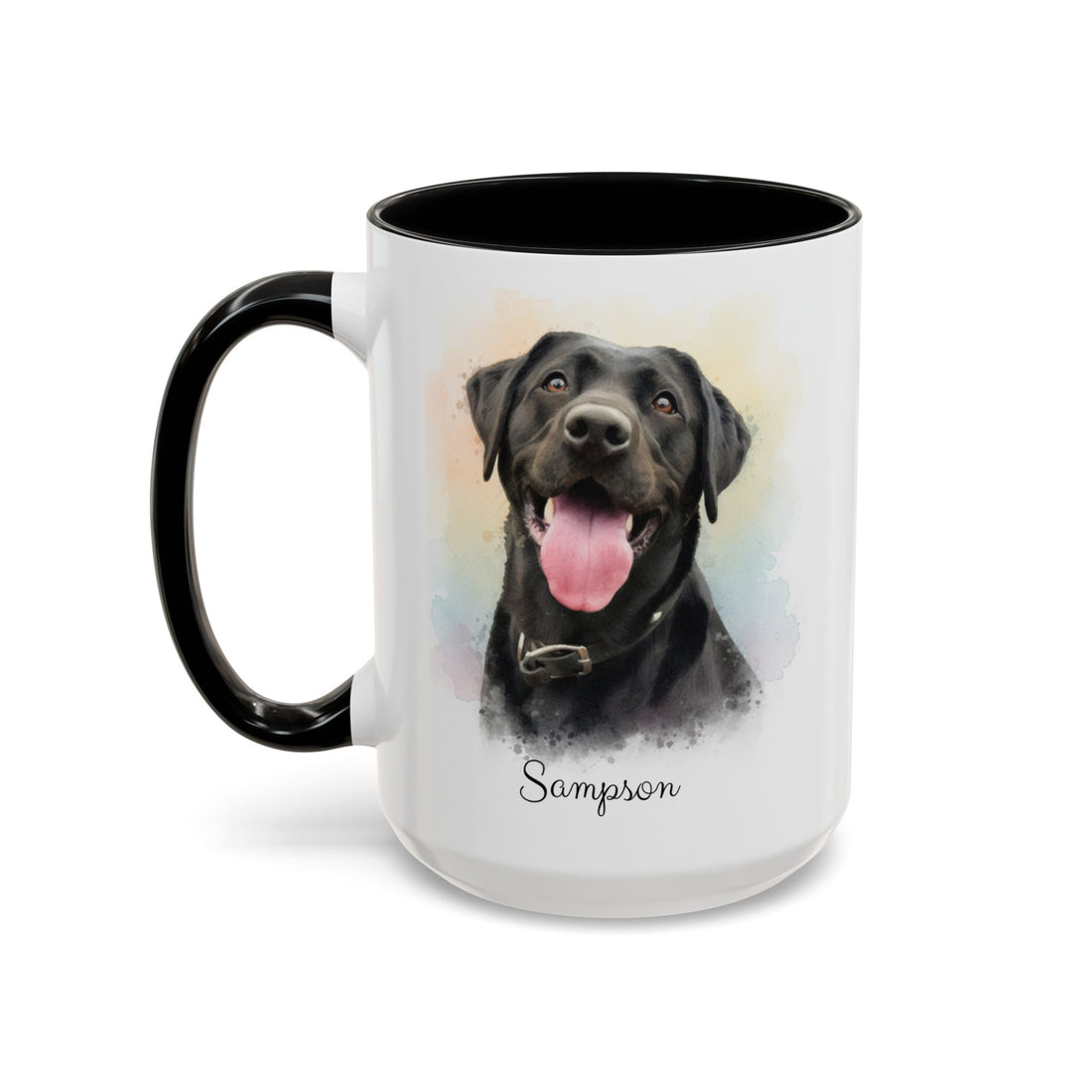 Personalized Pet Portrait Mug, Custom Dog Watercolor Gift, Ceramic Coffee Cup for Pet Lovers, Memorial Keepsake