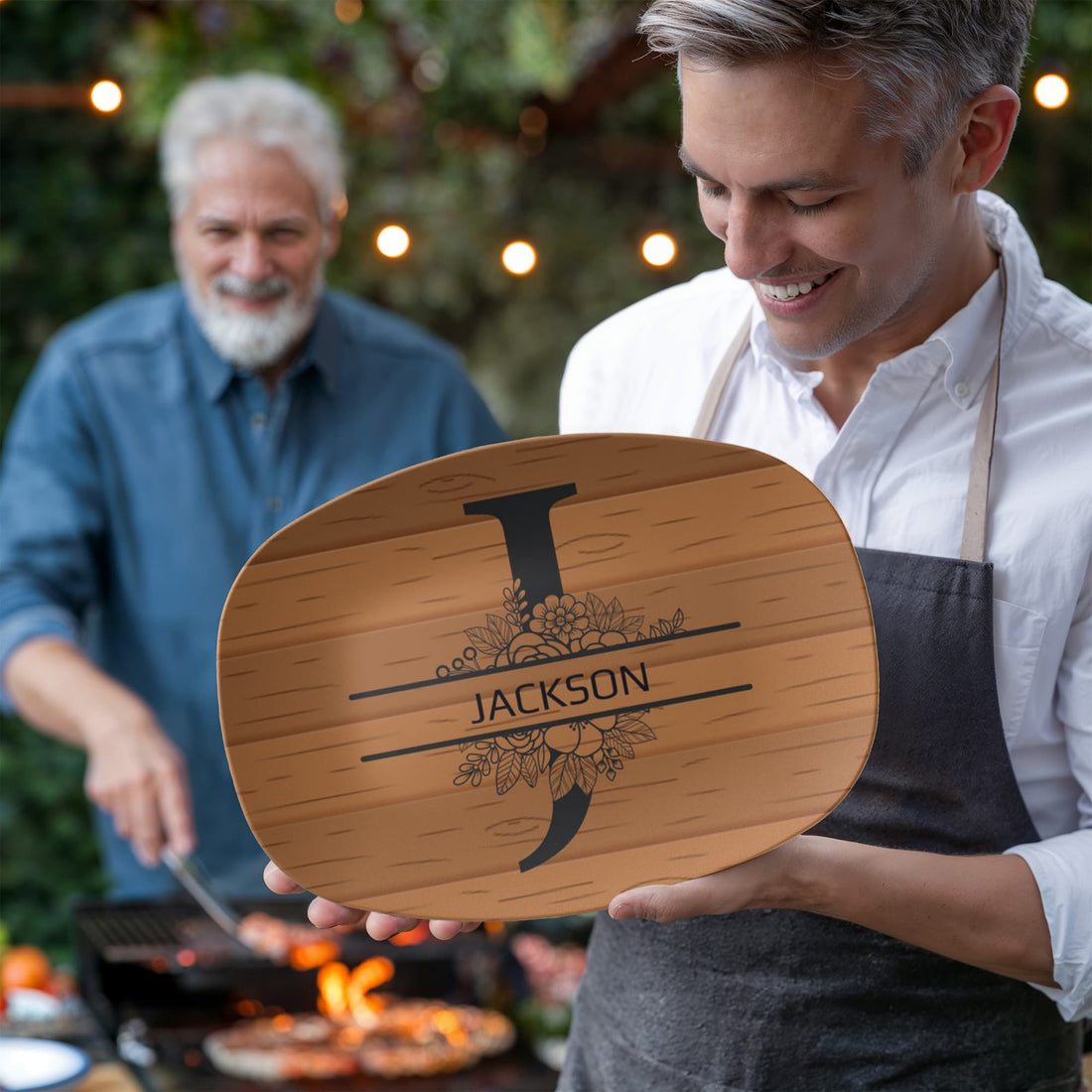 “The Personalized Platter Every Dad Will Use This Father’s Day”, “Add your family name “Customize Your Platter Below”