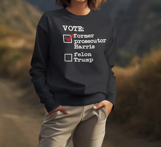 "Vote" 2024 Crewneck Pullover Sweatshirt!