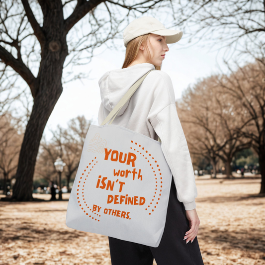 Custom Printed Tote Bag, Inspirational Design, Durable Everyday Use, Multiple Handle Colors, All-Over Print Tote, Gift for Her