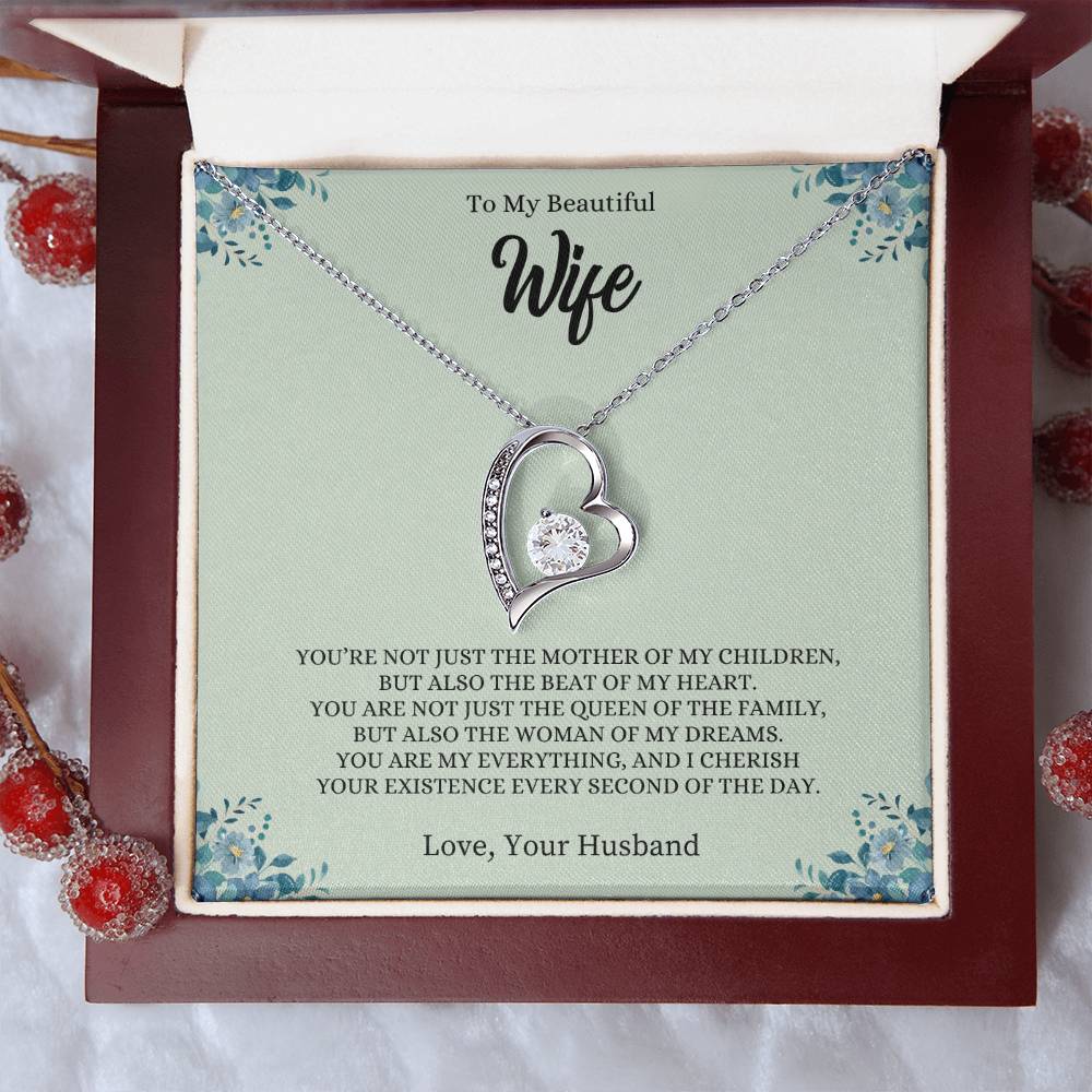 To My Wife "You Are My Everything" Forever Love Necklace
