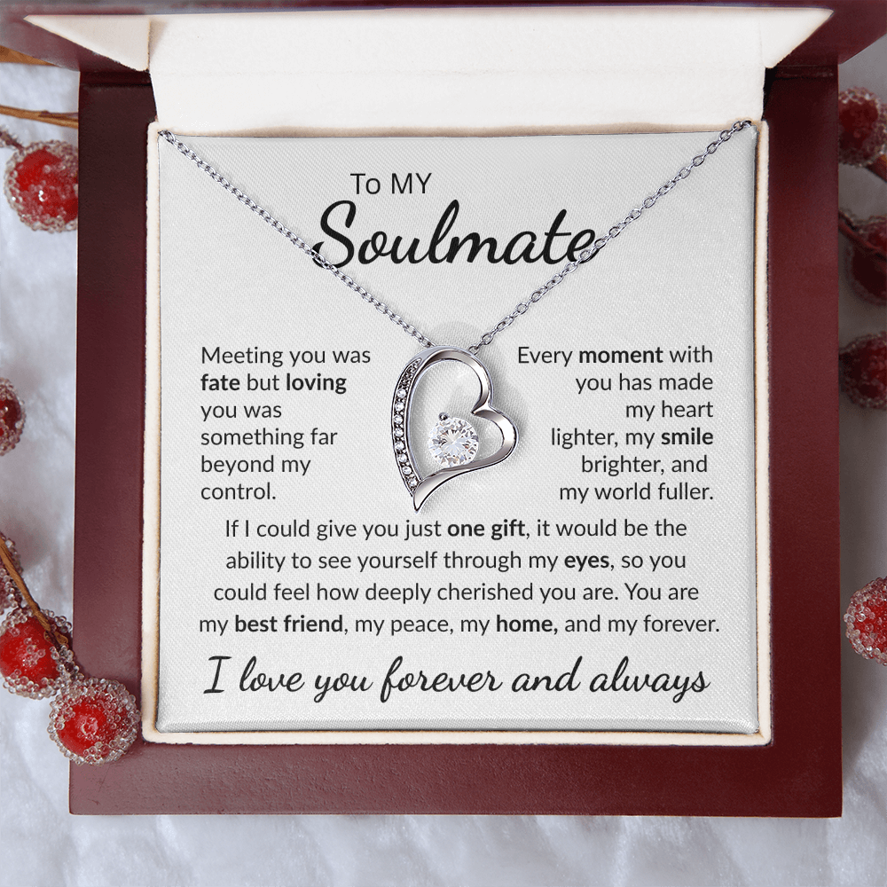 To My Soulmate "My Peace" Forever Love Necklace
