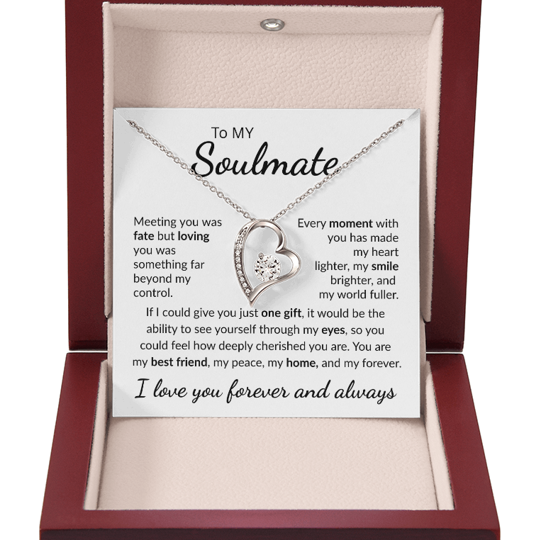 To My Soulmate "My Peace" Forever Love Necklace