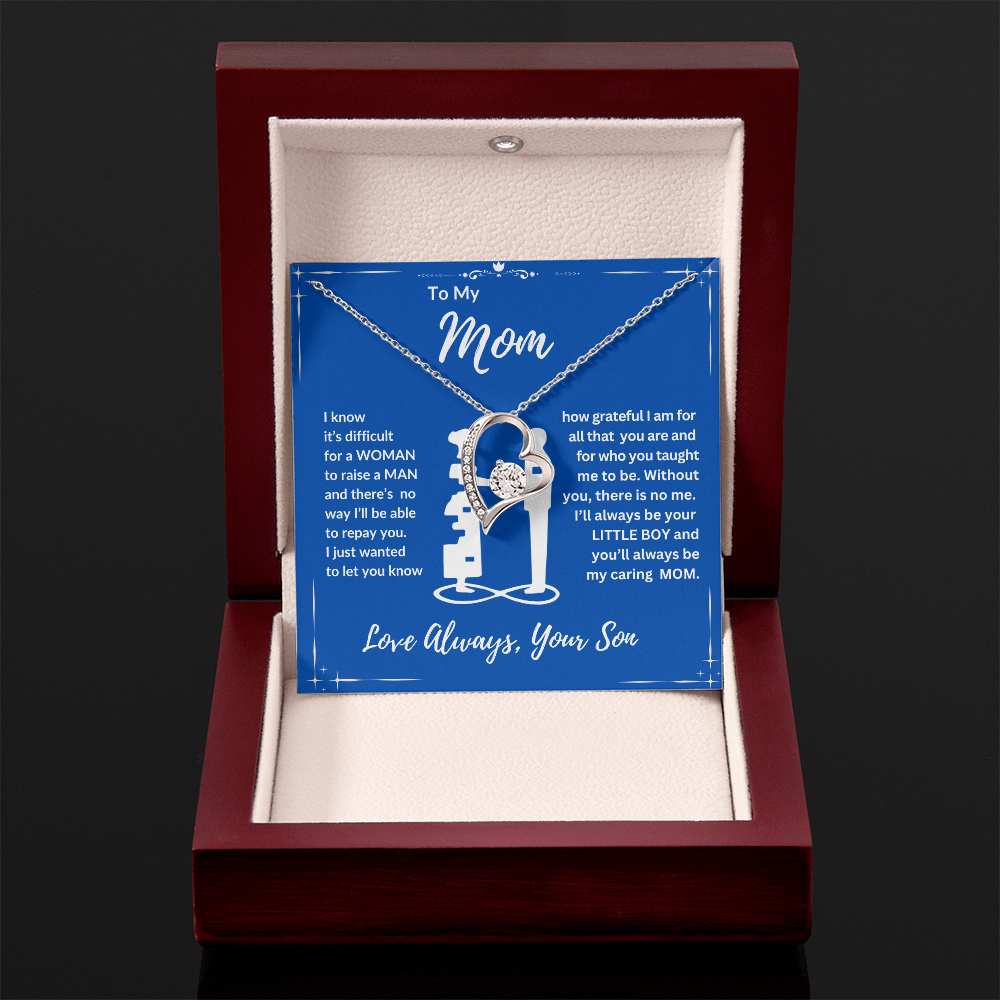 To Mom "Your Little Boy" Happy Mother's Day | Happy Anniversary | Forever Love Necklace